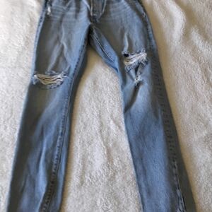 Distressed Blue Women's Jeans